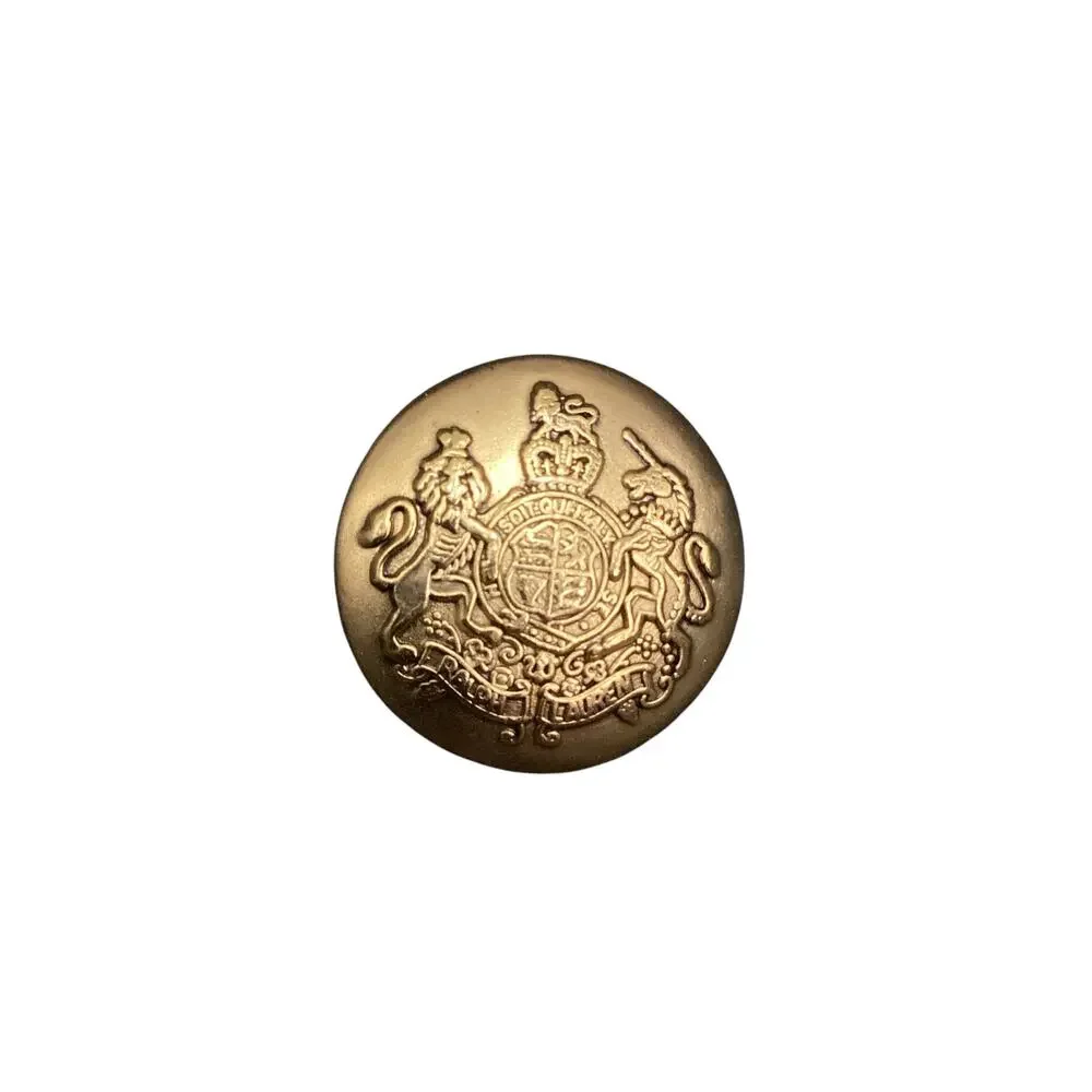 Vintage Ralph Lauren Emblem And Buttons Unisex One Size Gold Tone